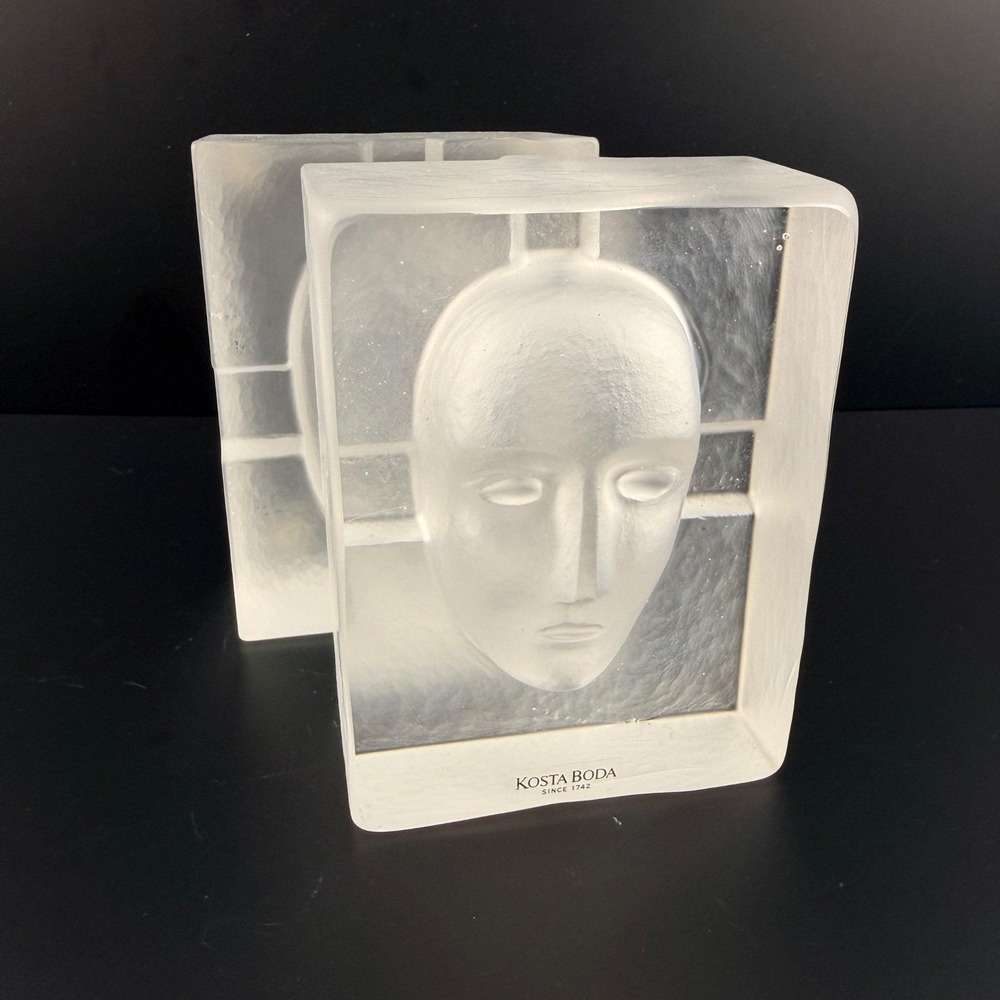 Kosta Boda "Cell" Glass Sculpture Bertil Vallien Signed 90036 Artist Collection